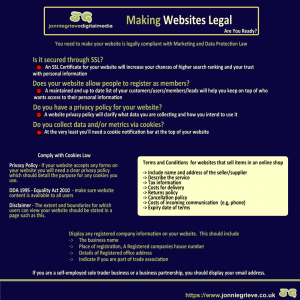 Making Websites Legal