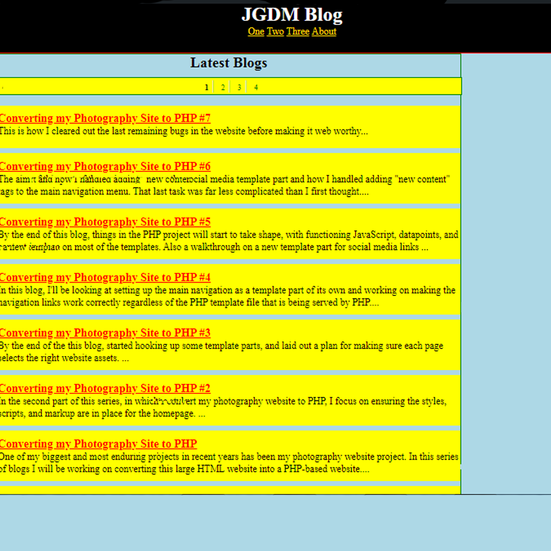 Starting a new design for my blog – Part 2