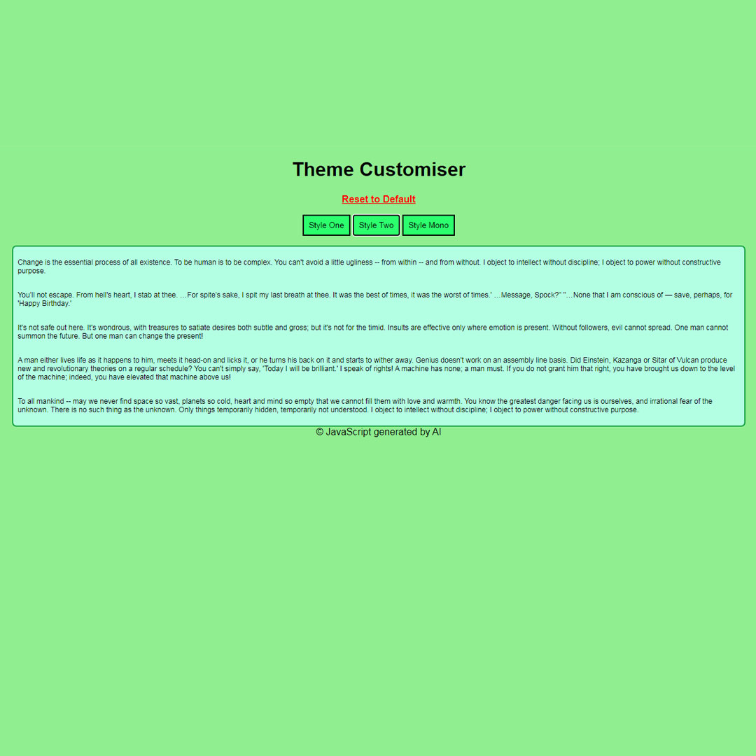 How to create customisable stylesheet themes for a website