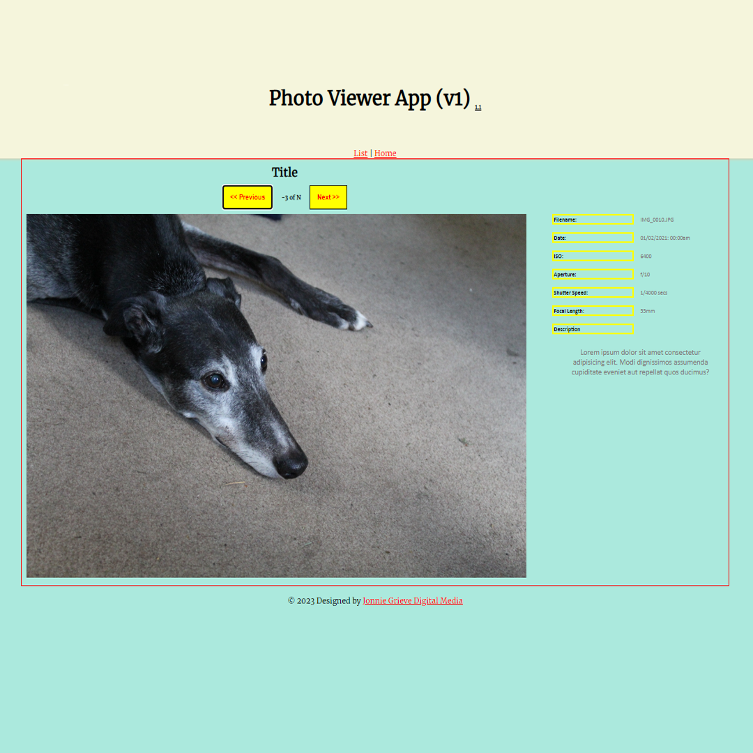 Finishing a photo viewer application