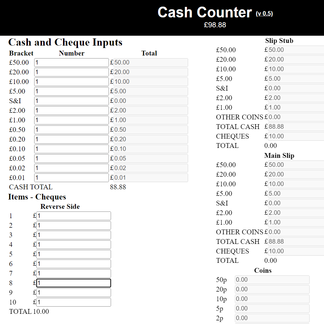 Creating a Cash Counter #3